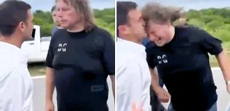 Аргентинскому конгрессмену сломали нос на въезде в город, пострадавший от наводнения (3 фото + 1 видео)