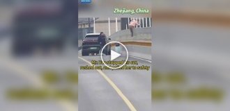 A man saved a stranger who was about to jump off a bridge.