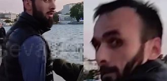 “You’re a goat!”: in Sevastopol, a bearded man kicked a girl who refused to sing Caucasian songs (1 photo + 1 video)