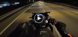 A sparkling motorcycle ride