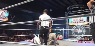 Син колишнього чемпіона UFC несподівано напав на рестлера і побив його