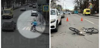 У Санкт-Петербурзі велосипедист загинув, ударившись об двері легковика (2 фото + 1 відео)