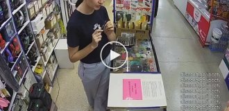 In Kazakhstan, a customer attacked a store clerk with a knife.