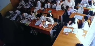 In Uzbekistan teacher beats boy for asking to teach a lesson in Russian