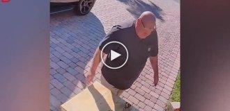 A man narrowly escaped serious injury.