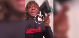 The rapper accidentally shot himself while recording a video on TikTok