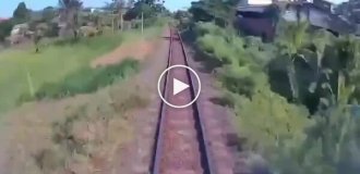 An unfortunate location: a train struck a truck at a railroad crossing