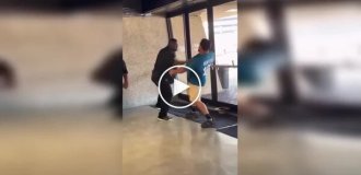 An ordinary evening at a match ended in a fight