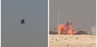 В Дубае на авиашоу разбился индийский истребитель (2 фото + 5 видео)