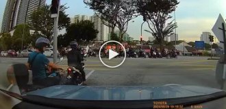 Motorcycle strike