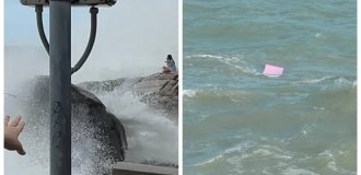 In Thailand, a Russian tourist decided to admire storm waves and died (2 photos + 4 videos)