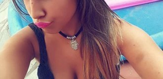 Attractive girls in bikinis on vacation