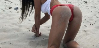 Exciting view from behind