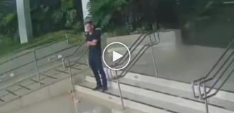 In Brazil, a man went blind again near a clinic after a successful eye operation.