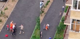 In Russia, a family attacked a man who reprimanded their child (3 photos + 3 videos)