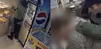 In Russia, a drunk shop visitor broke the seller's nose, demanding to know where Mongolia is (2 photos + 1 video)