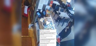 Парень обворовывал кафе, прося воды и забирая чаевые