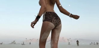 Girls of the Burning Man 2018 festival