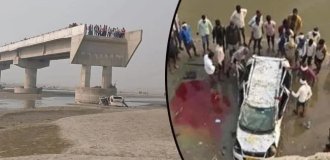 A family in India died following a route laid out by Google Maps (2 photos + 1 video)