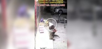 In China, a child put a firecracker in his mouth
