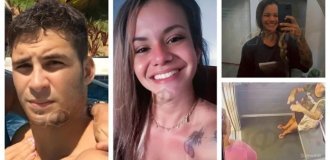 В Бразилии спортсмен избил свою девушку из-за ревности (3 фото + 1 видео)