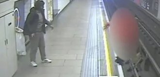 A migrant pushed a stranger onto the tracks in London (5 photos + 1 video)