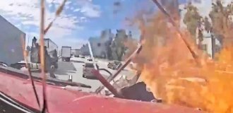 Масова ДТП з видом з кабіни "професіонала" (4 фото + 2 відео)