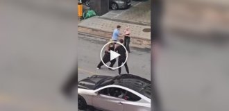 In South Korea, a local resident knocked out two American soldiers after insults