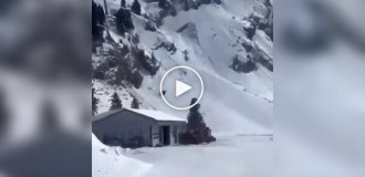 Strong winds tore a cabin with a woman on it off a cable car in Switzerland