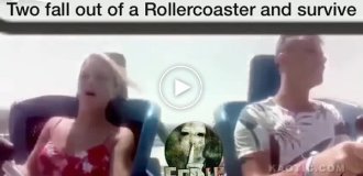 A couple fell out on a roller coaster