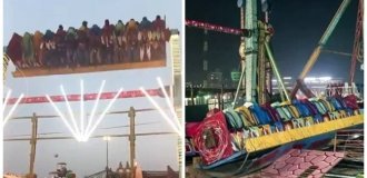 Amusement park ride with people collapsed in India (2 photos + 2 videos)