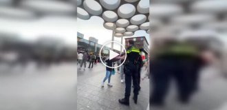 Полицейский очень быстро потерял терпение