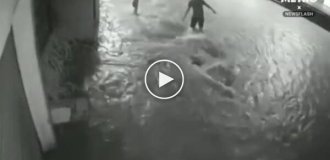 In Brazil 5-year-old girl sucked into manhole during heavy rains