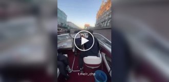 Extreme boat trip in Russia