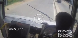 Bus driver became ill while driving