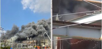 A fire trap in Daejeon claimed the lives of 14 workers at an auto parts factory (2 photos + 2 videos)