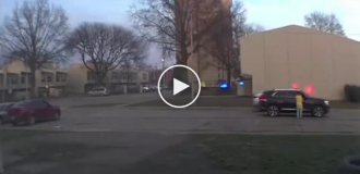 A home camera captured a shooting in Cleveland—a woman was incredibly lucky