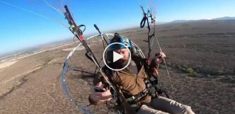 80 км вниз: мотопарапланерист отримав важкі травми після падіння