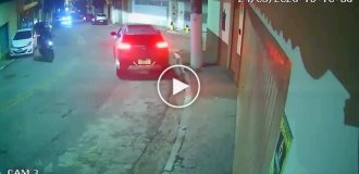 Грабители на мотоциклах устроили засаду, но все пошло не по плану