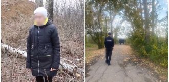 In Russia, a mother on a walk with her daughter gave birth to a child under a bush and left (2 photos + 1 video)