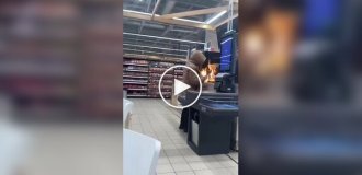 In one of the supermarkets, a customer put an incomprehensible device in the microwave, which eventually caught fire