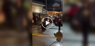 A man distracted a bear, saving a family with children