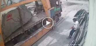 Розвантаження на гранітному заводі пішло не за планом