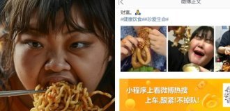 In China, a food blogger overate and died live on air (5 photos)