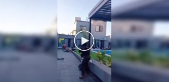 A pool party in Argentina ended in a shootout with police