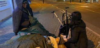 A 95-year-old British woman with a broken hip lay on the sidewalk for 5 hours (3 photos)