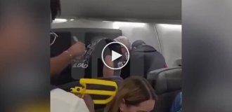 Passenger duct-taped to seat after mid-flight brawl
