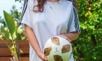 Football fan Veronica