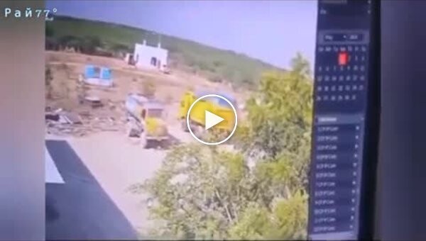 Powerful explosion near a mine in India caught on video