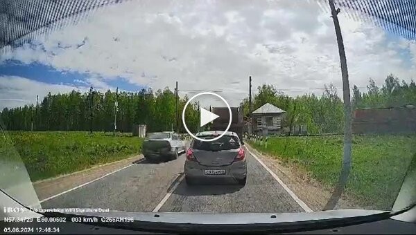 In Russia, a lady driving caused an accident with a diesel locomotive